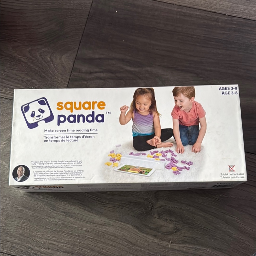 Square Panda Learning Toy in Purple